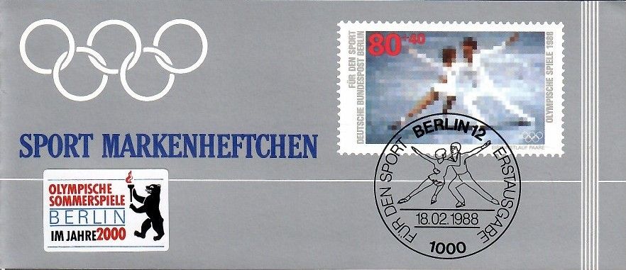 Znaczek Berlin, Niemcy 1988 Mi mh 802 Czyste **