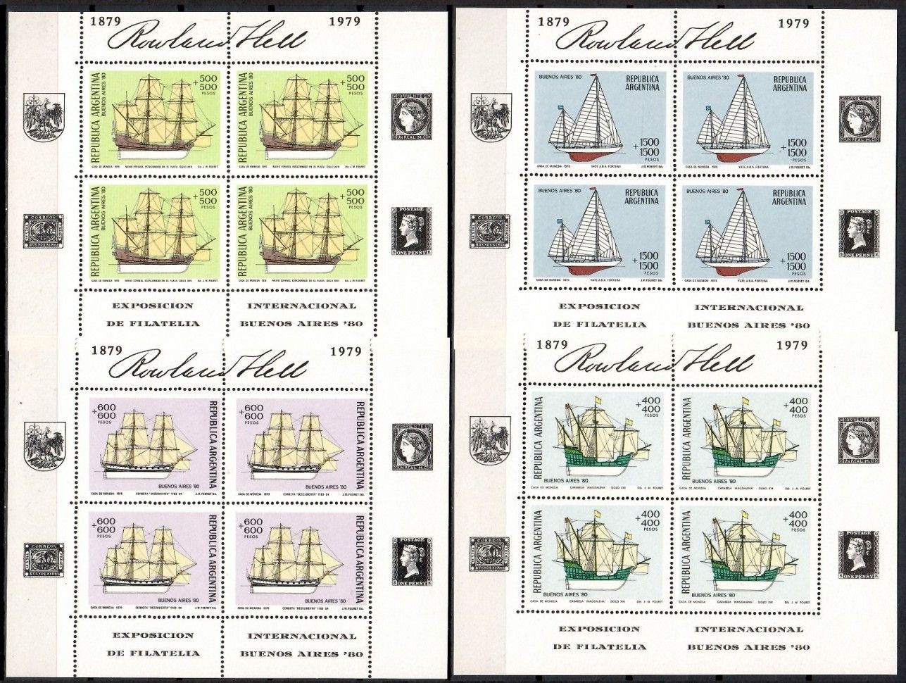 Znaczek Argentyna 1979 Mi ark 1405-1408 Czyste **
