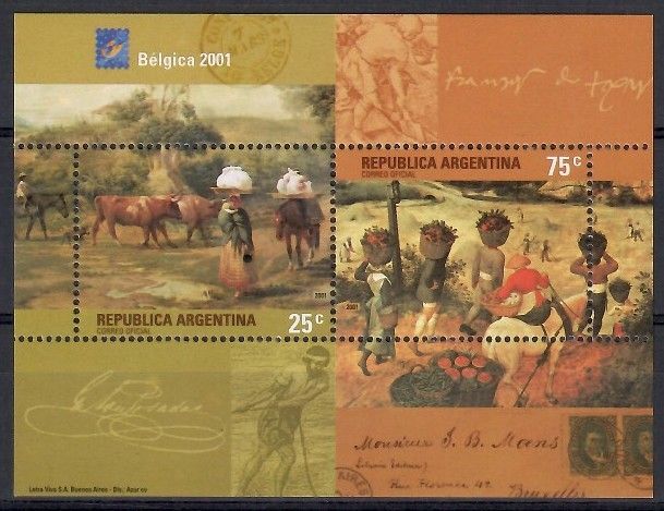 Znaczek Argentyna 2001 Mi bl 75 Czyste **