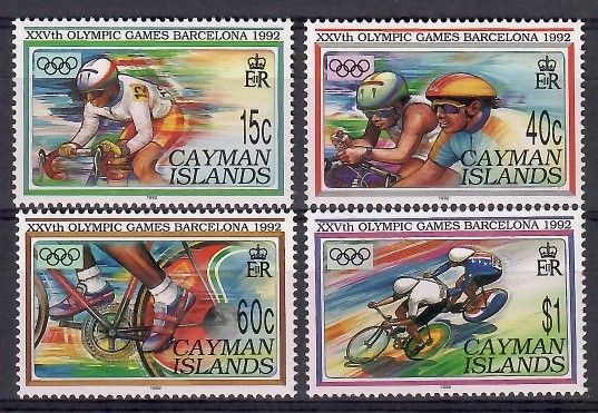 Znaczek Kajmany 1992 Mi 667-670 Czyste **
