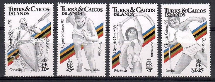 Znaczek Turks i Caicos 1991 Mi 964-967 Czyste **