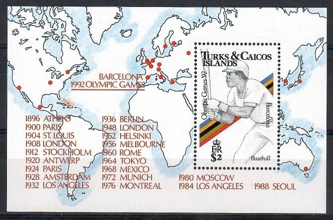 Znaczek Turks i Caicos 1991 Mi bl 96 Czyste **