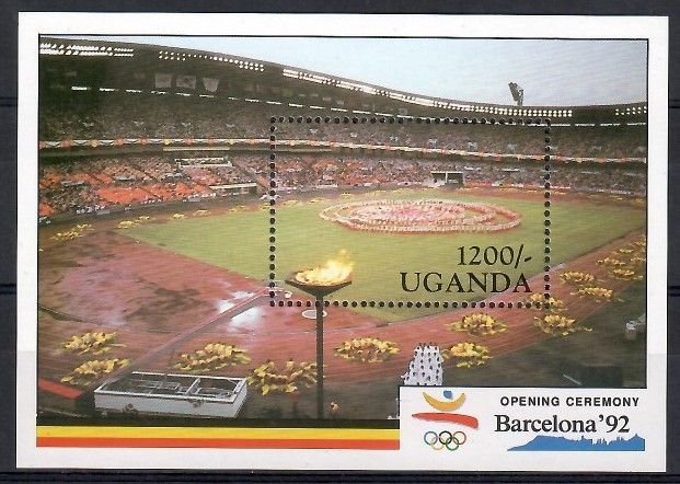 Znaczek Uganda 1991 Mi bl 130 Czyste **