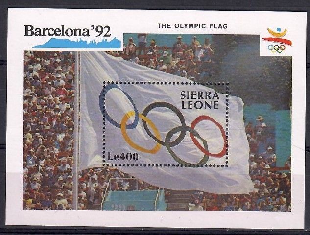 Znaczek Sierra Leone 1990 Mi bl 138 Czyste **