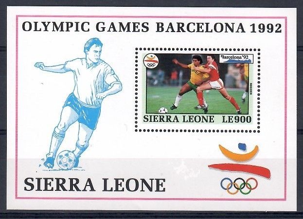 Znaczek Sierra Leone 1992 Mi bl 198 Czyste **