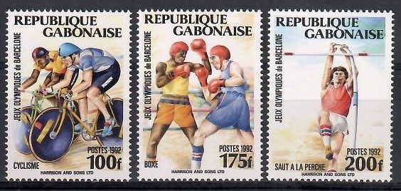 Znaczek Gabon 1992 Mi 1118-1120 Czyste **