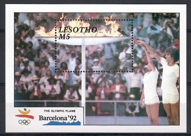 Znaczek Lesotho 1990 Mi bl 76 Czyste **
