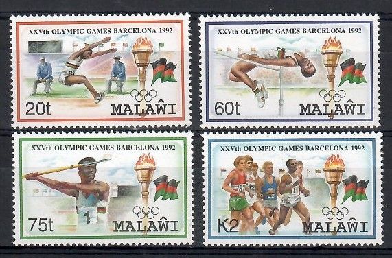 Znaczek Malawi 1992 Mi 601-604 Czyste **