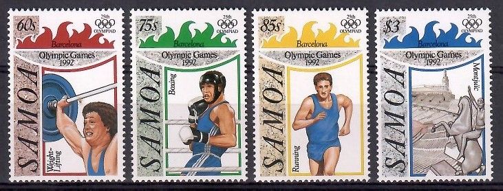 Znaczek Samoa 1992 Mi 738-741 Czyste **