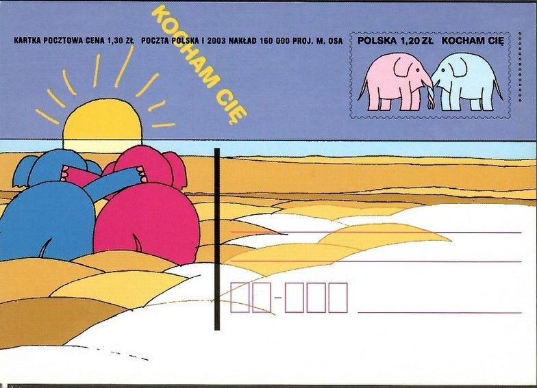 Znaczek Polska 2003 Fi Cp 1298 Całostka pocztowa