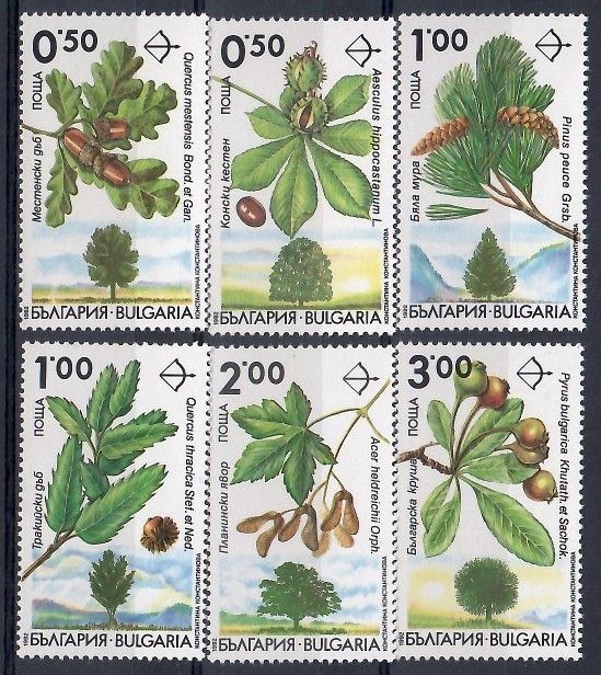 Znaczek Bułgaria 1992 Mi 4001-4006 Czyste **