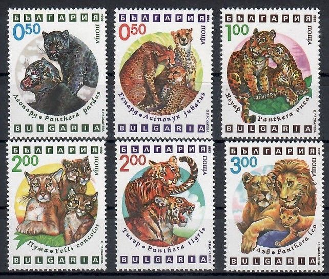 Znaczek Bułgaria 1992 Mi 4020-4025 Czyste **