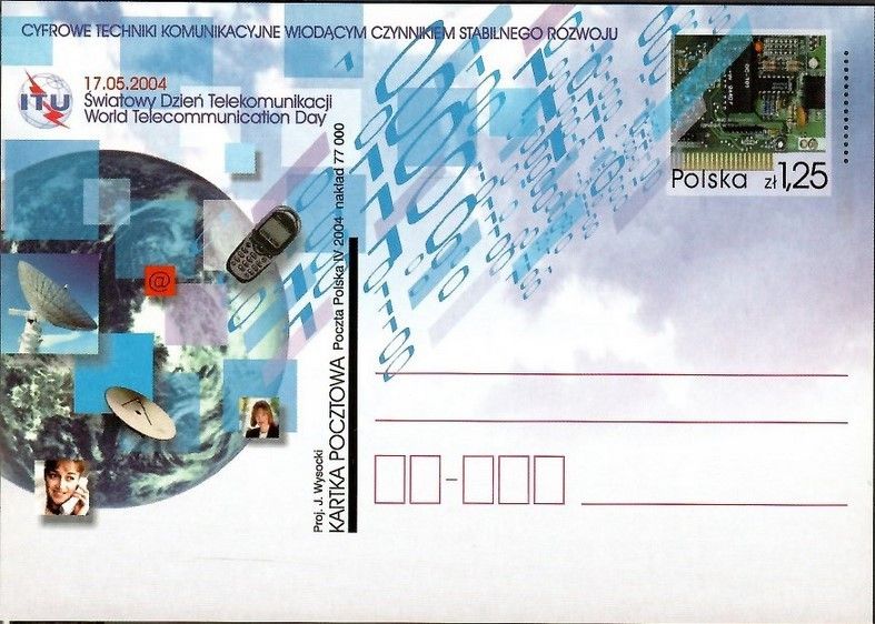 Znaczek Polska 2004 Fi Cp 1334 Całostka pocztowa