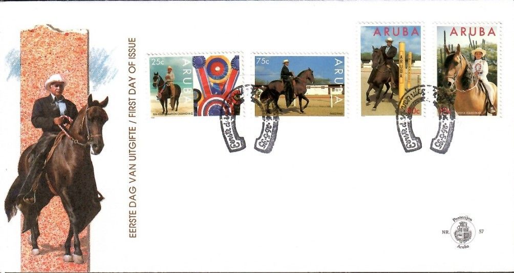 Znaczek Aruba 1995 Mi 156-159 FDC