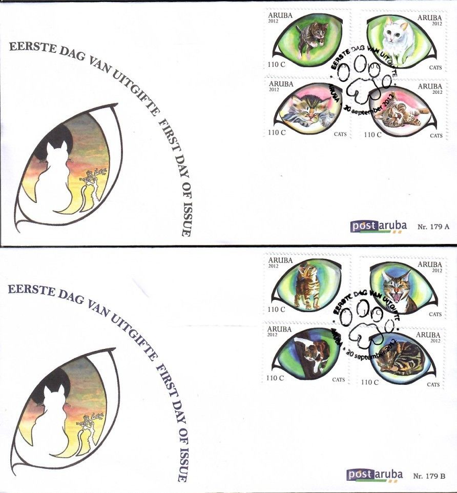 Znaczek Aruba 2012 Mi 673-680 FDC
