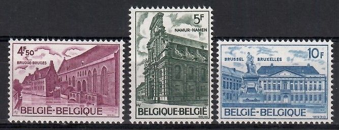 Znaczek Belgia 1975 Mi 1821-1823 Czyste **