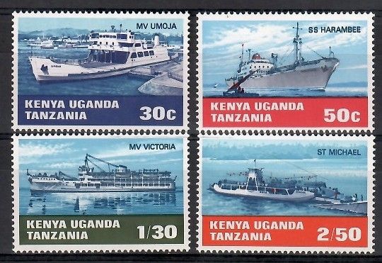 Znaczek Kenia Uganda Tanganyika 1969 Mi 181-184 Czyste **