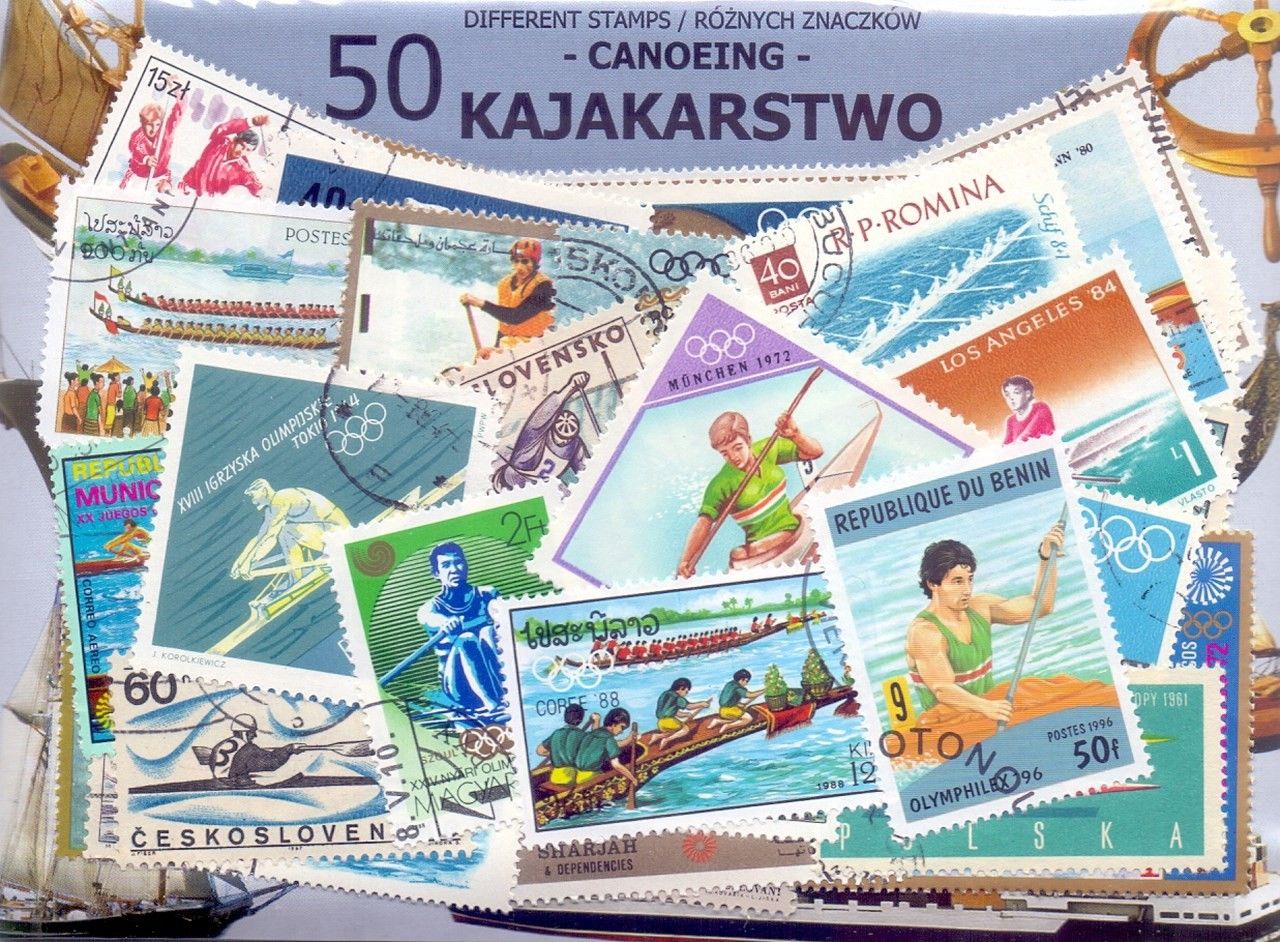 Znaczek 50 - KAJAKARSTWO 50 znaczków znaczków