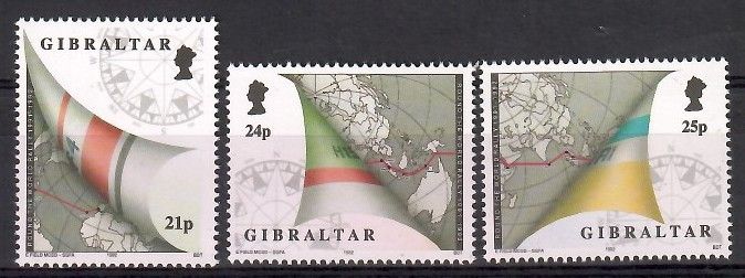 Znaczek Gibraltar 1992 Mi 642-644 Czyste **