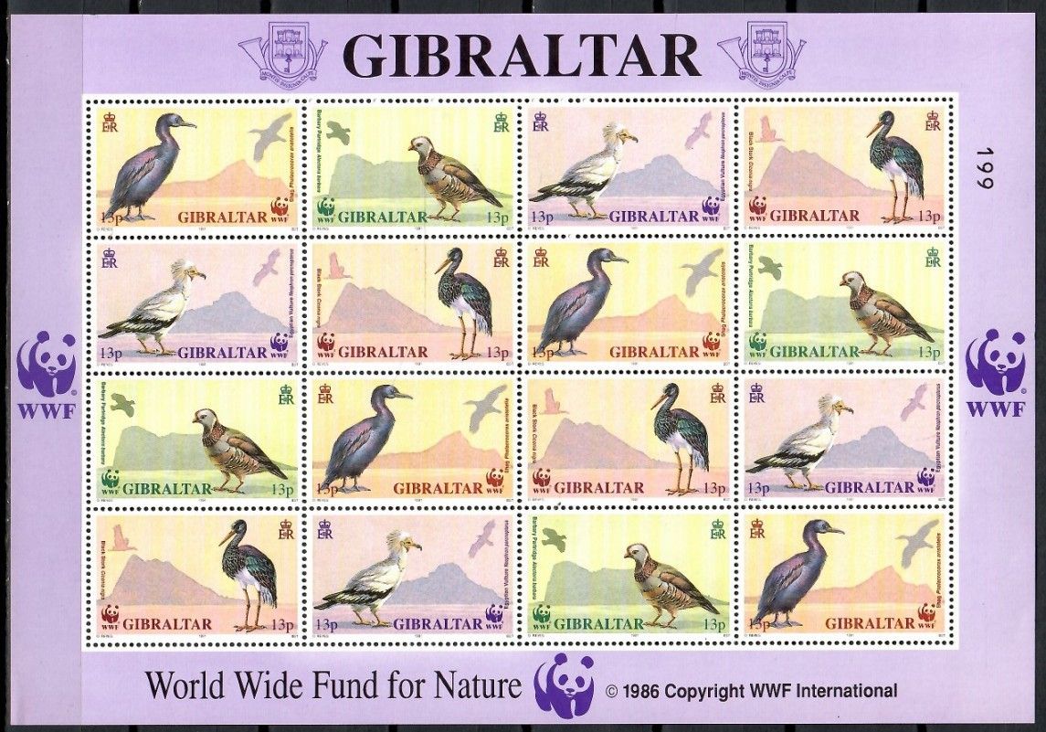Znaczek Gibraltar 1991 Mi ark 619-622 Czyste **