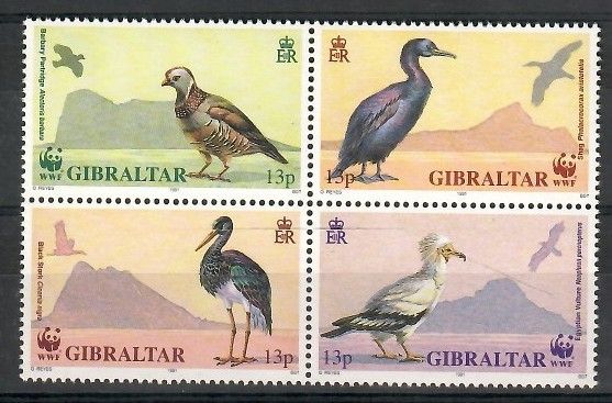 Znaczek Gibraltar 1991 Mi 619-622 Czyste **