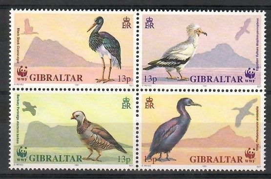 Znaczek Gibraltar 1991 Mi 619-622 Czyste **