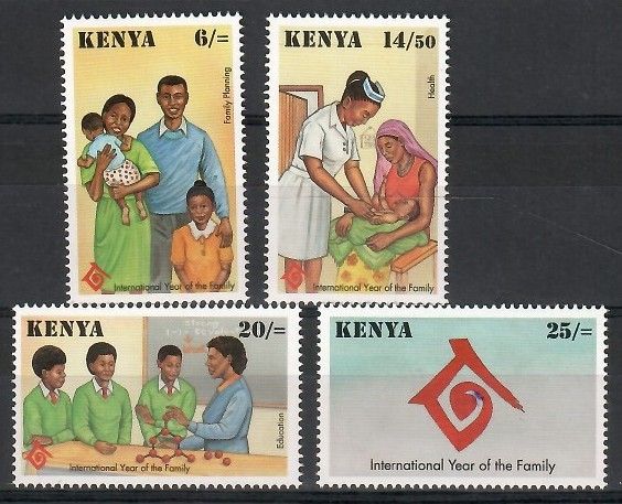 Znaczek Kenia 1994 Mi 603-606 Czyste **