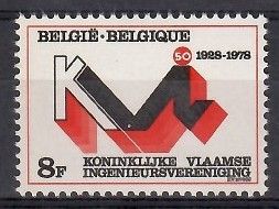 Znaczek Belgia 1978