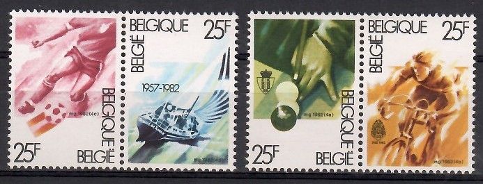 Znaczek Belgia 1982