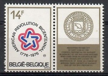 Znaczek Belgia 1976