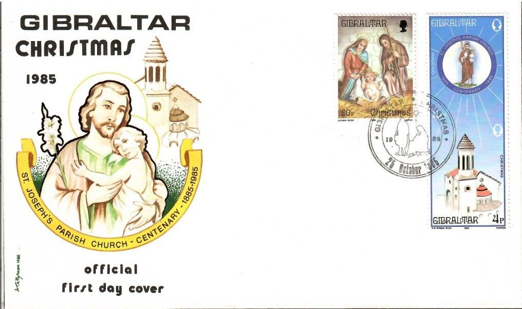 Znaczek Gibraltar 1985