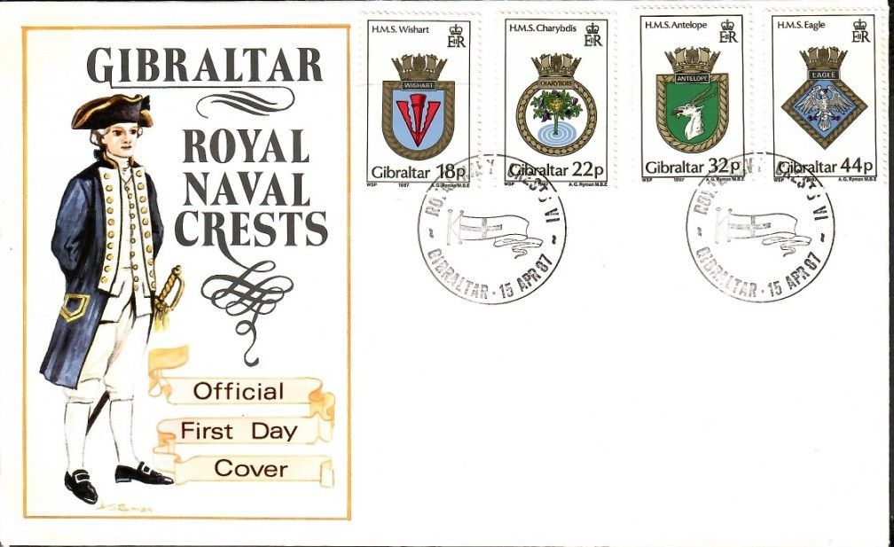 Znaczek Gibraltar 1987
