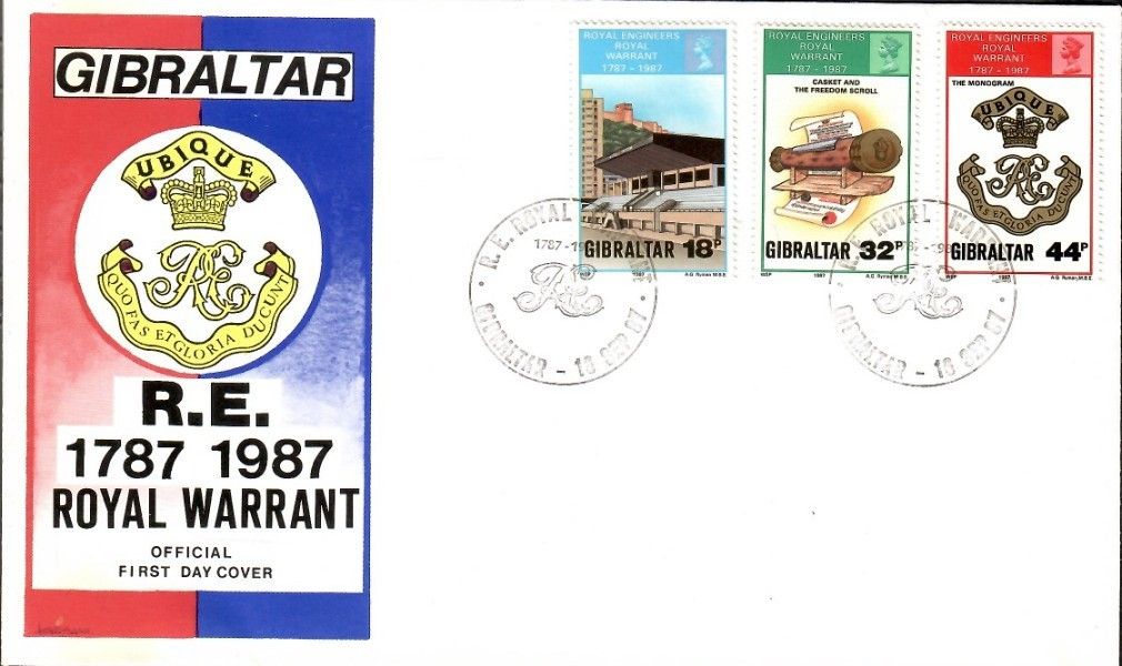 Znaczek Gibraltar 1987