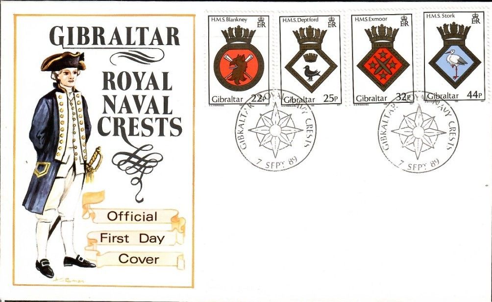 Znaczek Gibraltar 1989