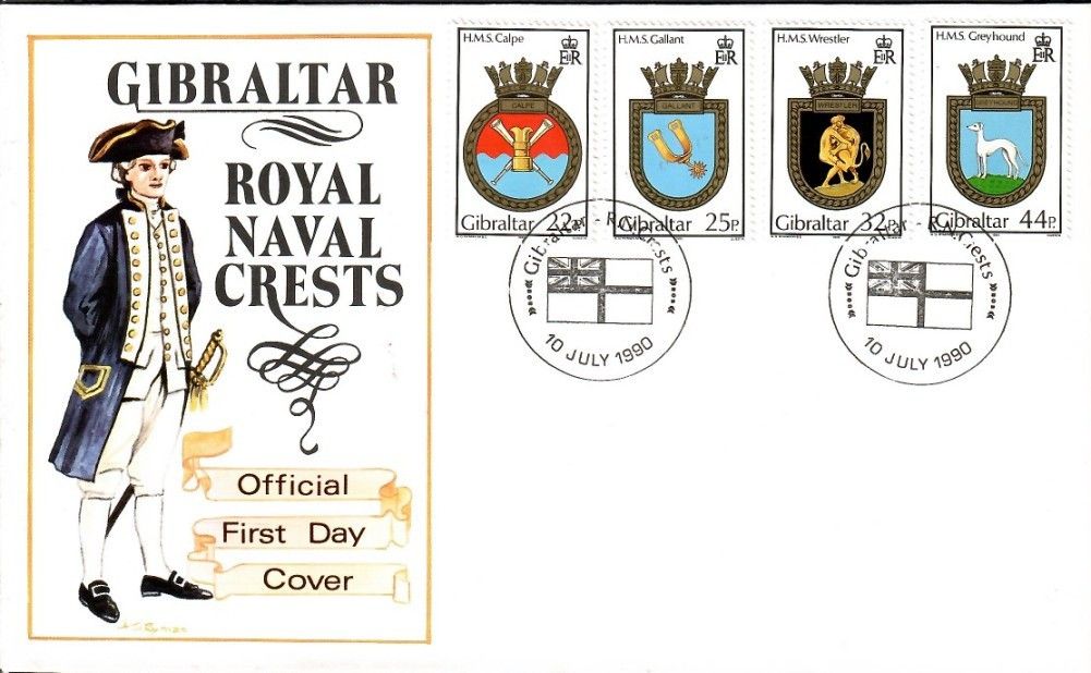 Znaczek Gibraltar 1990