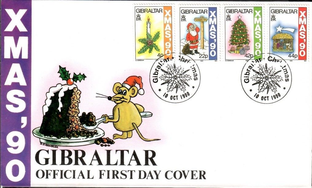 Znaczek Gibraltar 1990