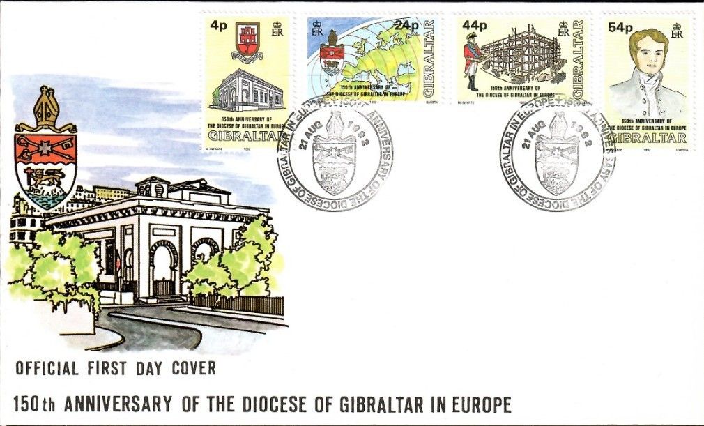 Znaczek Gibraltar 1992