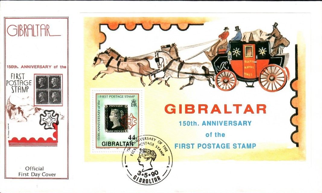 Znaczek Gibraltar 1990