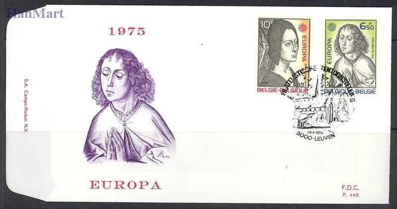 Znaczek Belgia 1975 Mi 1818-1819 FDC
