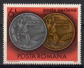 Znaczek Rumunia 1972