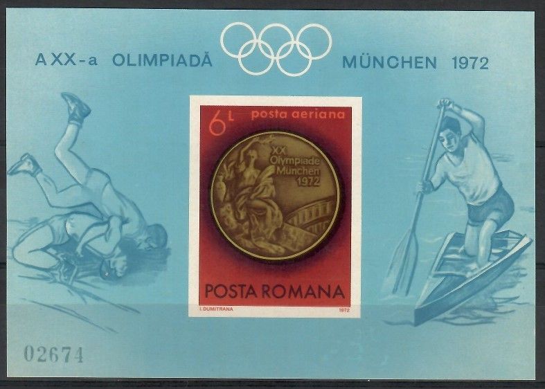 Znaczek Rumunia 1972