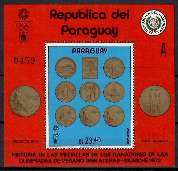 Znaczek Paragwaj 1972