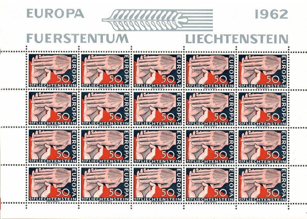 Znaczek Liechtenstein 1962