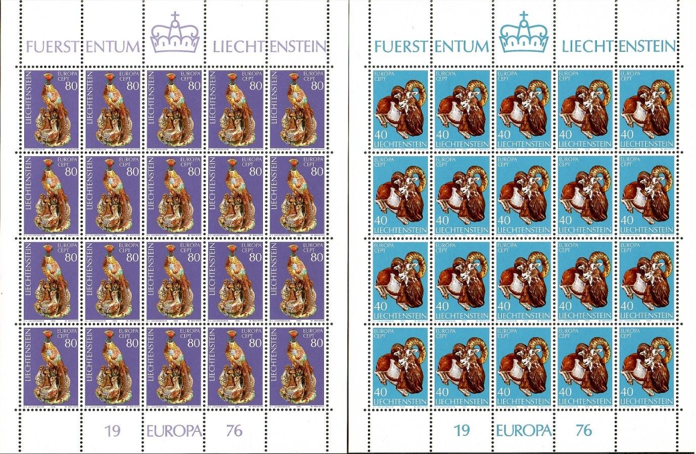 Znaczek Liechtenstein 1976