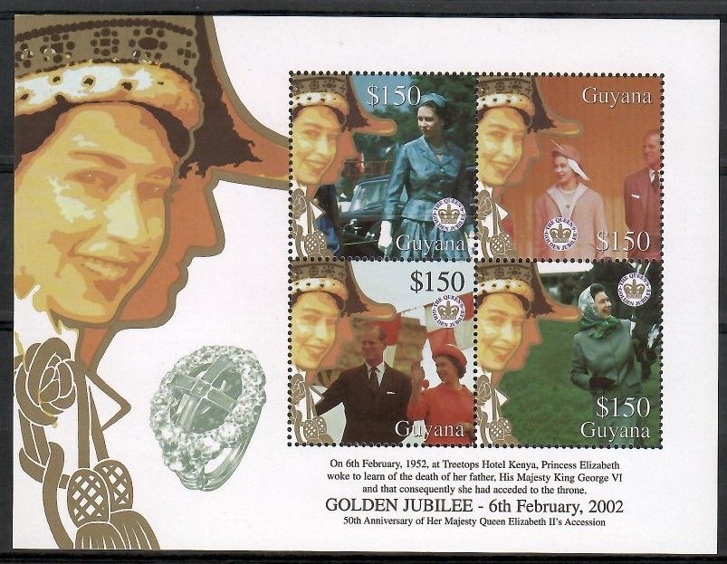 Znaczek Gujana 2002