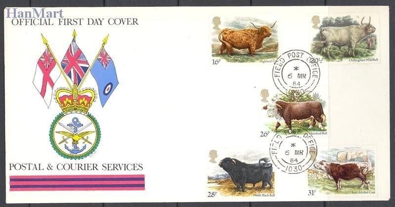 Znaczek Wielka Brytania 1984 Mi 979-983 FDC
