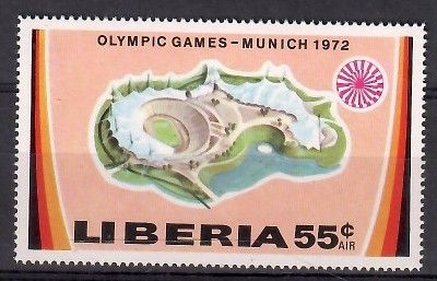 Znaczek Liberia 1972
