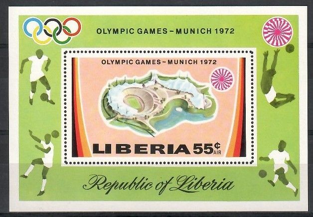 Znaczek Liberia 1972