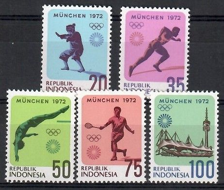 Znaczek Indonezja 1972