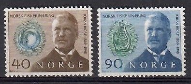 Znaczek Norwegia 1969